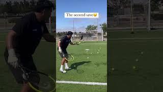 Save this reel and try at your next practice #goalkeepertraining #goalkeepingtraining