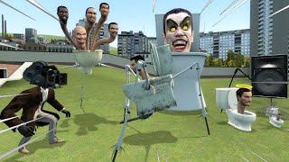 NEW CAMERAMAN ARMY VS SKIBIDI TOILET FAMILY BOSSES!! (Garry's Mod)