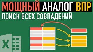 Аналог функции ВПР в Excel  Поиск всех совпадений