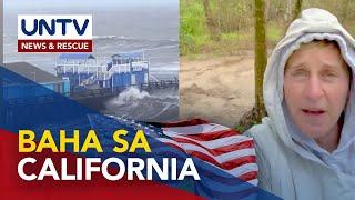 American TV host Ellen, nag-post ng video ng rumaragasang baha sa likod ng bahay sa California