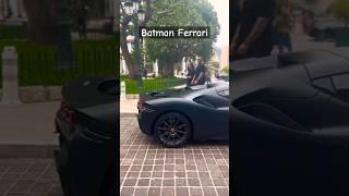 Black Ferrari Worth Millions | The Ultimate Batman Supercar #blackferrari #ferrari #supercars #short