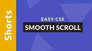 CSS Only Smooth Scroll (EASY)