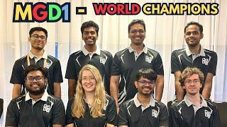 India's MGD1 are now World Champions! World Rapid Teams 2025 in London
