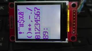 ST7735 LCD driven by CH32V003 RISCV , Assembly code , no library