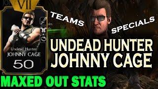 Undead Hunter Johnny Cage MAXED OUT! Sub-zero EPIC COMBO CHAIN and HUGE LUCK! (MKX Mobile)