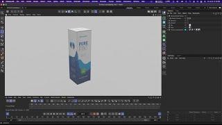 Cinema4d R25 Product Packaging Modeling // Animation