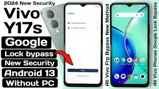 Vivo Y17s frp bypass android 13 | Vivo Y17s (V2310) Google Lock Bypass | Vivo Y17s Frp Bypass