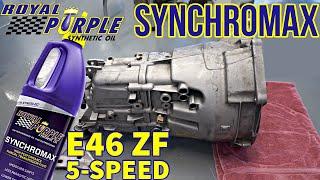 Royal Purple Synchromax oil change in a BMW ZF transmission - Performance transmission fluid review
