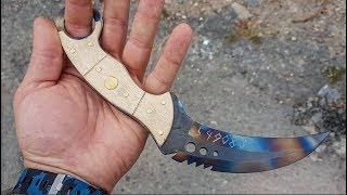 HOW TO MAKE TALON KNIFE FROM CS:GO DIY