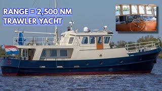 Rugged STEEL Liveaboard TRAWLER YACHT | Bekebrede Explorer 1800