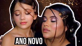 MAKE PARA FICAR GATA NO ANO NOVO *MAQUIAGEM GLOW* PARA ANO NOVO 2024 *TUTORIAL COMPLETO E SIMPLES*