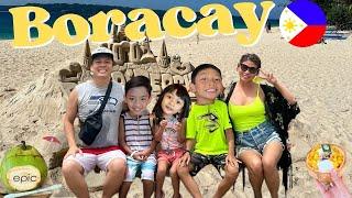 FIRST IMPRESSION OF BORACAY | WE FOUND PARADISE ️ Travel Day, Beach, FOOD and Foam Party 