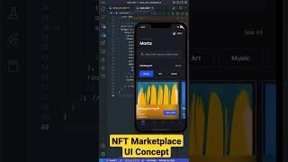 NFT Marketplace Concept. Should I create tutorial for this? #shorts #flutter #flutterdeveloper
