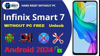 Infinix Smart 7 Hard Reset | Password Unlock | Google Bypass 2K24 | Factory Reset