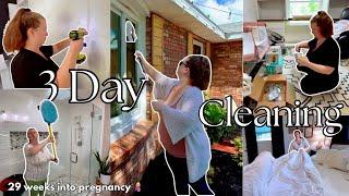 3 Days Of Extreme Inside and Outside Cleaning Plus Nest with me getting Nursery set up for baby