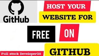 Host Website for FREE using GitHub Pages | Easy Steps