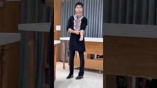 Z Black Thread Work Kurta  | Mens Kurta | MAYUR Designer #kurta #mensfashion #indianattire