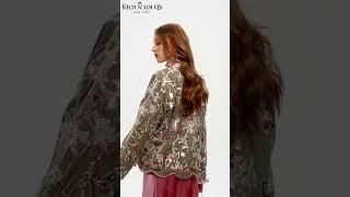 Luxury Embroidered Silk Velvet Jacket