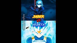 Saber Vs Vegeta By @YumiGraphics1