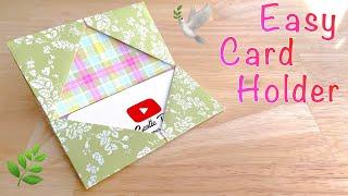 Easy Card Holder Origami | Cute Birthday Gift | DIY, Cute Party Favors