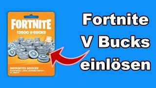 Fortnite V Bucks Karten einlösen |Guthaben Code von Geschenkkarte einlösen | Anleitung