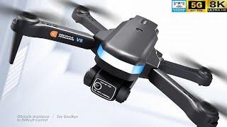 V8 Obstacle Avoidance Low Budget 8K Drone – Just Released !