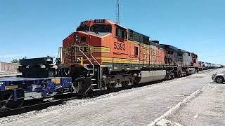 BNSF Air Turbine Blade Train in Casper - 1