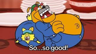 WarioWare - Eat it Together (warioware weight gain wg deviantart big belly)