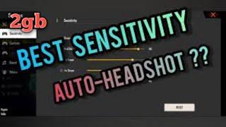 2Gb Ram Sensitivity Settings - Drag  Headshot - Veg Gaming Garena Free fire