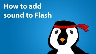 Flash CS6 Tutorial: How To Add Sound