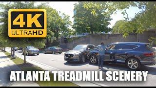 Atlanta // 4K Running Scenery // Buckhead Village // Treadmill Video
