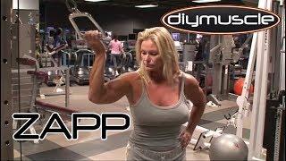 ZAPP!! american gladiators RAYE HOLLITT in the gym FEMALE BODYBUILDER