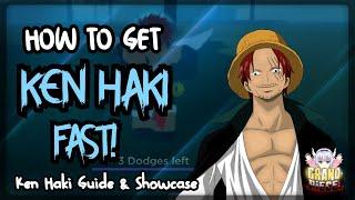 HOW TO GET KEN HAKI *FAST* BEST METHOD & SHOWCASE | Grand Piece Online | ROBLOX