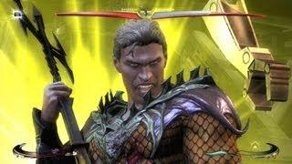 Injustice: Gods Among Us | Aquaman | All Special Moves, Meter Burns, and Supermoves