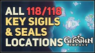 All 118 Key Sigils & Seals Locations Genshin Impact