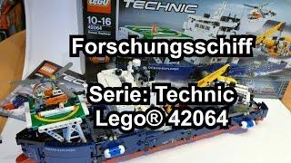 Test LEGO Forschungsschiff / Ocean Explorer (Technic Set 42064 Review deutsch 4K)