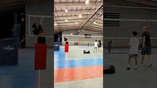 6th Grade Outside Hitter getting work at the NCVA at Capital Sports Center