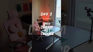 #artcorner #dreamspace #artistshorts #diyprojects #artprojects #decor #cornerdecor #artstudio #cute