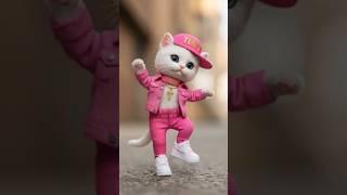 Tiny Cat Dance Happy Sunday #christiandance #religion #god #jesus #bible #cute #ai #DreamScreenAI