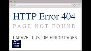 How to create Laravel custom error pages