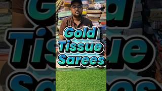 Gold Tissue Sarees with multi colours only at nooka collections #tissuesarees #sareee