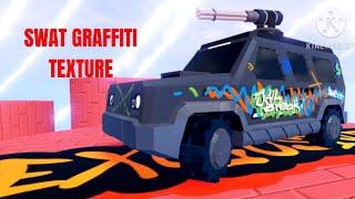 HOW TO GET THE SWAT GRAFFITI TEXUTRE in Roblox JAILBREAK