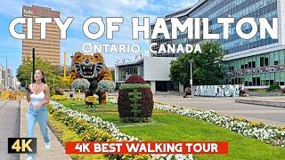 4K City of HAMILTON in Ontario CANADA | Best Walking Tour