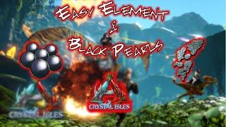 Ark Crystal Isle | EASY Element and Black Pearls (Farming Guide red green and blue gems )