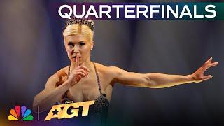 Ballerina Ashlee Montague Balances On Bottles Engulfed In FIRE! | Quarterfinals | AGT 2024