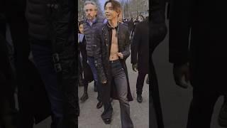 Johnny Skipped the Shirt for His Paris Fashion Week Debut