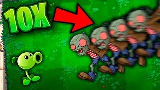 ¿Es posible terminar Plantas vs zombies al 10x de velocidad?