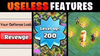 10 Most USELESS Features in Clash of Clans