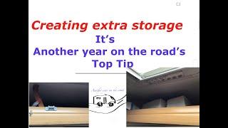 Another year on the road's Top Tip 5, creating more storage space in a A class