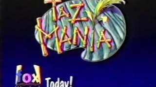 1994 Fox Kids Taz Mania Join Taz later today 10sec promo